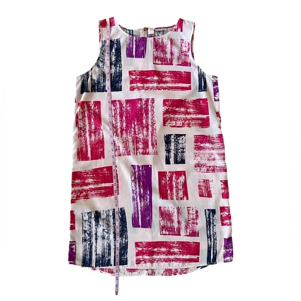 Nordstrom Halogen Midi Abstract Print Shift Dress Size Large - Picture 13 of 13